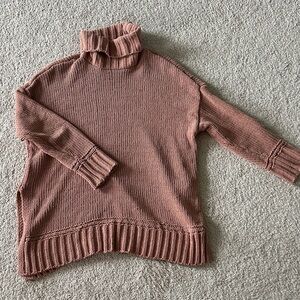 Aerie Women's Cowl Neck Sweater - Rusty Burnt Orange